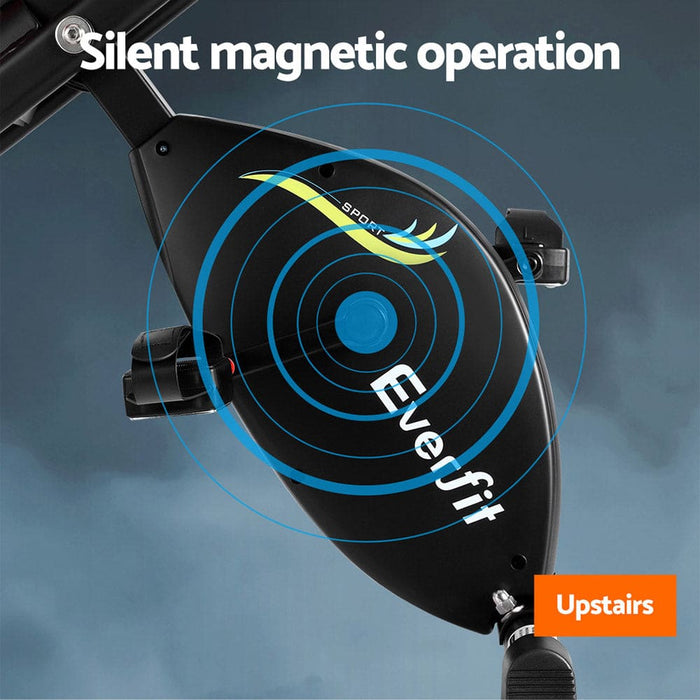 Folding Exercise Bike Magnetic X-bike Indoor Cycling