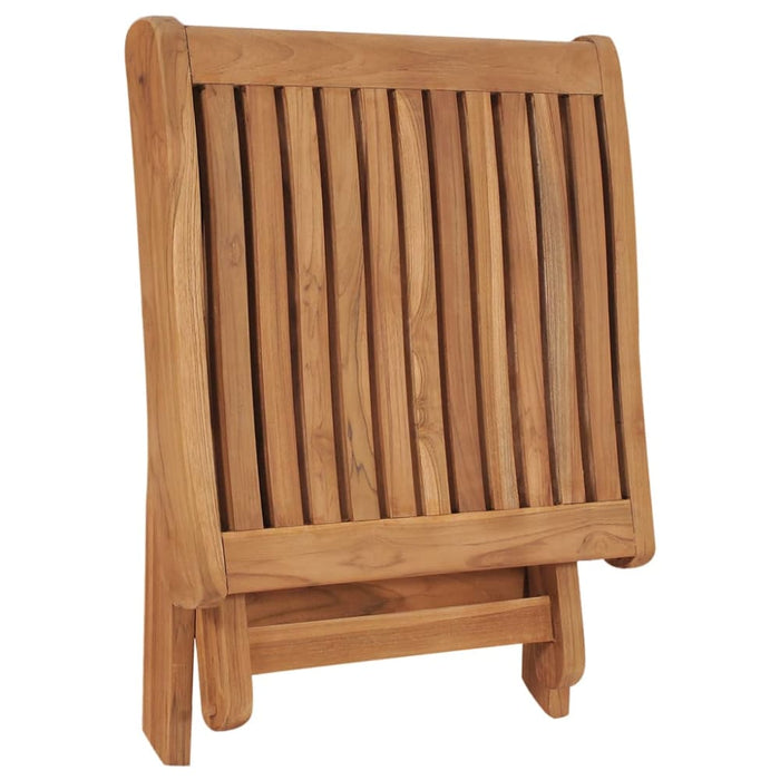 Folding Footrest 46.5x49x41.5 Cm Solid Teak Wood Ankno