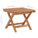 Folding Footrest 46.5x49x41.5 Cm Solid Teak Wood Ankno