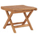 Folding Footrest 46.5x49x41.5 Cm Solid Teak Wood Ankno