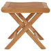 Folding Footrest 46.5x49x41.5 Cm Solid Teak Wood Ankno