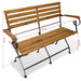 Folding Garden Bench 112 Cm Solid Acacia Wood Atitl