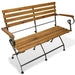 Folding Garden Bench 112 Cm Solid Acacia Wood Atitl