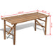 Folding Garden Bench 118 Cm Bamboo Aopbt