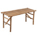 Folding Garden Bench with Cushion 118 Cm Bamboo Tbltnak