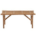 Folding Garden Bench with Cushion 118 Cm Bamboo Tbltnak