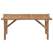 Folding Garden Bench With Cushion 118 Cm Bamboo Tbltnli