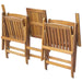 Folding Garden Bench with Tea Table 140 Cm Solid Acacia