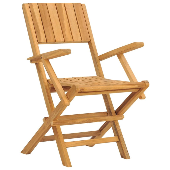 Folding Garden Chairs 2 Pcs 55x61x90 Cm Solid Wood Teak