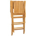 Folding Garden Chairs 2 Pcs 55x61x90 Cm Solid Wood Teak