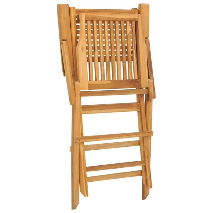 Folding Garden Chairs 2 Pcs 55x62x90 Cm Solid Wood Teak