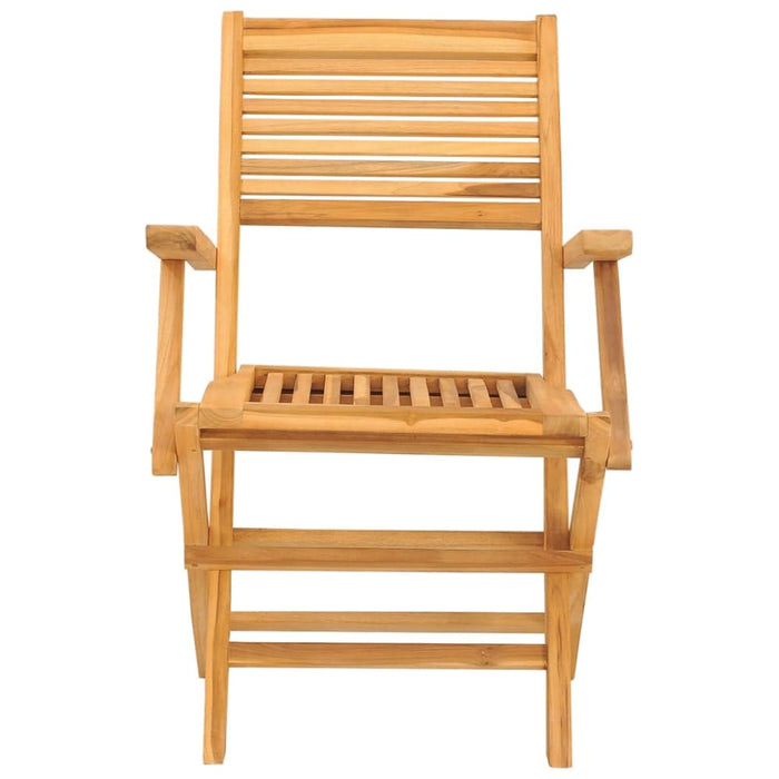 Folding Garden Chairs 2 Pcs 55x62x90 Cm Solid Wood Teak
