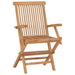 Folding Garden Chairs 2 Pcs Solid Teak Wood Aokkk
