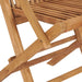 Folding Garden Chairs 2 Pcs Solid Teak Wood Aokkk