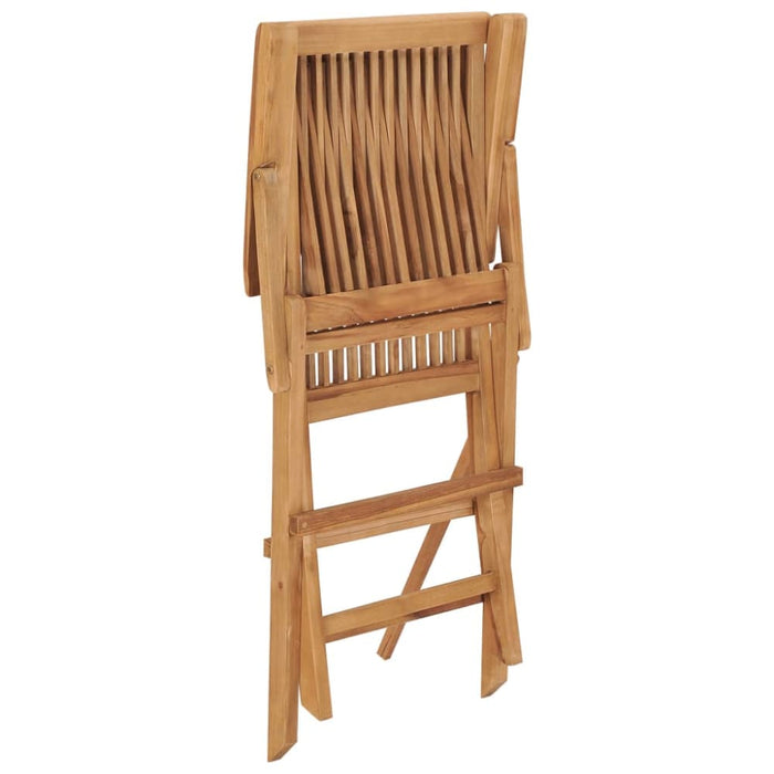 Folding Garden Chairs 2 Pcs Solid Teak Wood Aokkk