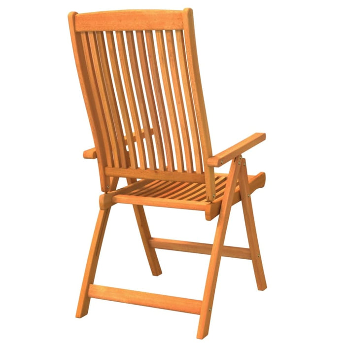 Folding Garden Chairs 2 Pcs Solid Wood Eucalyptus Tolblk