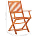 Folding Garden Chairs 4 Pcs Solid Eucalyptus Wood Toxapb