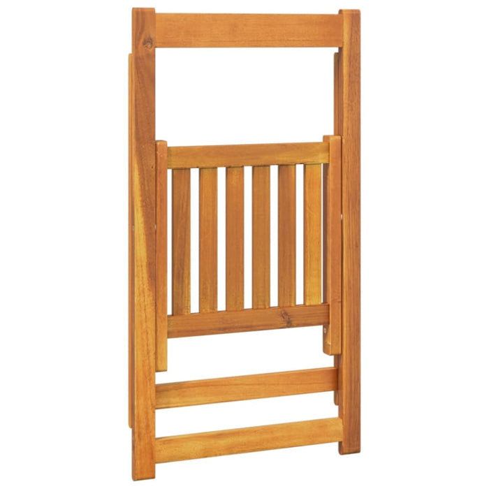 Folding Garden Chairs 4 Pcs Solid Wood Acacia Tokonk