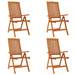 Folding Garden Chairs 4 Pcs Solid Wood Eucalyptus Tbnitaa