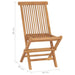 Folding Garden Chairs 4 Pcs Solid Wood Teak Topaax