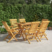 Folding Garden Chairs 6 Pcs 56x63x90 Cm Solid Wood Teak