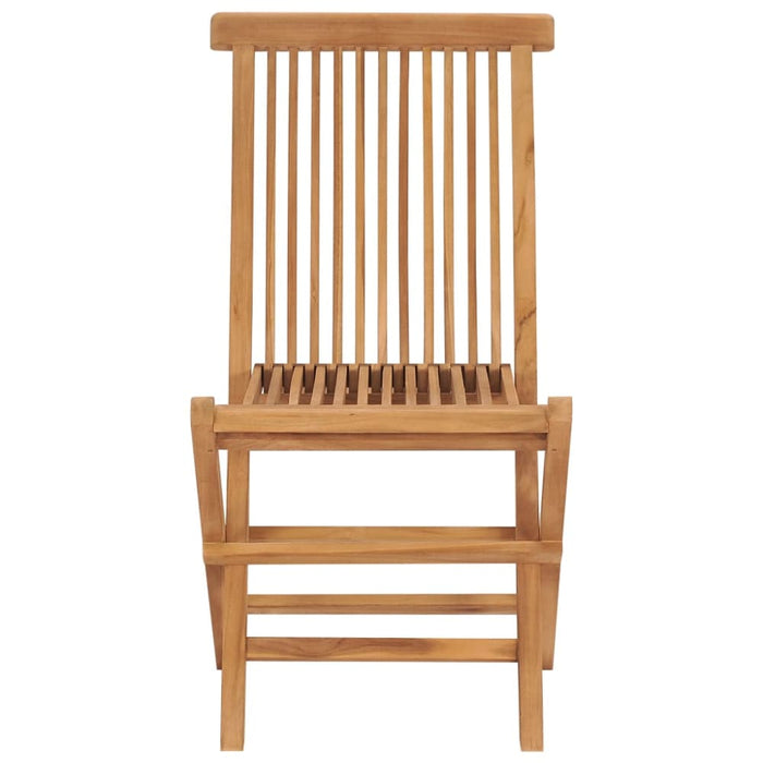 Folding Garden Chairs 6 Pcs Solid Wood Teak Tbklpko