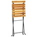 Folding Garden Chairs 6 Pcs Steel and Solid Wood Acacia