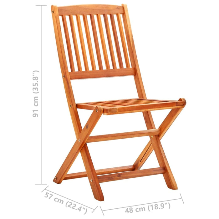 Folding Garden Chairs 8 Pcs Solid Eucalyptus Wood Tbniopb