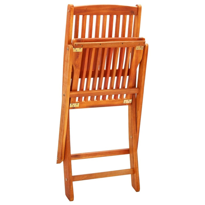 Folding Garden Chairs 8 Pcs Solid Eucalyptus Wood Tbniopb