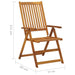 Folding Garden Chairs 8 Pcs Solid Wood Acacia Tbipbpt