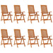 Folding Garden Chairs 8 Pcs Solid Wood Eucalyptus Tbnital