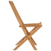 Folding Garden Chairs 8 Pcs Solid Wood Teak Tbklpkx