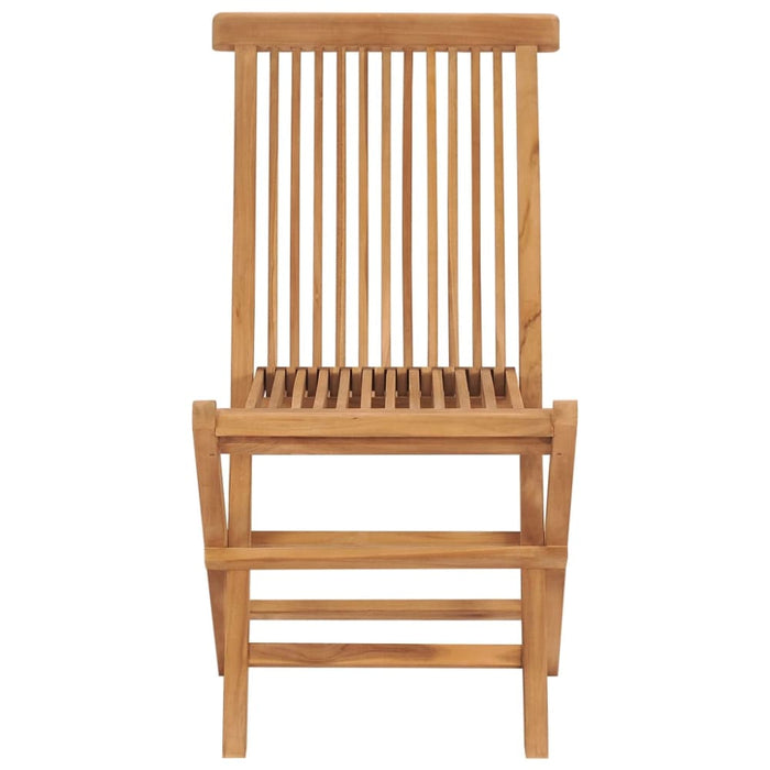 Folding Garden Chairs 8 Pcs Solid Wood Teak Tbklpkx