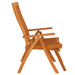 Folding Garden Chairs with Footrests 2 Pcs Solid Wood