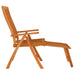 Folding Garden Chairs with Footrests 2 Pcs Solid Wood
