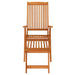 Folding Garden Chairs with Footrests 2 Pcs Solid Wood