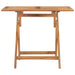 Folding Garden Dining Table 90x60x75 Cm Solid Teak Wood