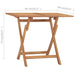 Folding Garden Dining Table 90x60x75 Cm Solid Teak Wood
