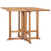 Folding Garden Dining Table 90x90x75 Cm Solid Teak Wood
