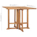 Folding Garden Dining Table 90x90x75 Cm Solid Teak Wood