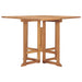 Folding Garden Dining Table 90x90x75 Cm Solid Teak Wood