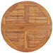 Folding Garden Dining Table ø90x75 Cm Solid Teak Wood Topaal