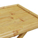 Folding Garden Table 110x55x75 Cm Bamboo Tlpnik