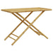 Folding Garden Table 110x55x75 Cm Bamboo Tlpnik