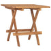 Folding Garden Table 50x50x50 Cm Solid Wood Teak Topapa
