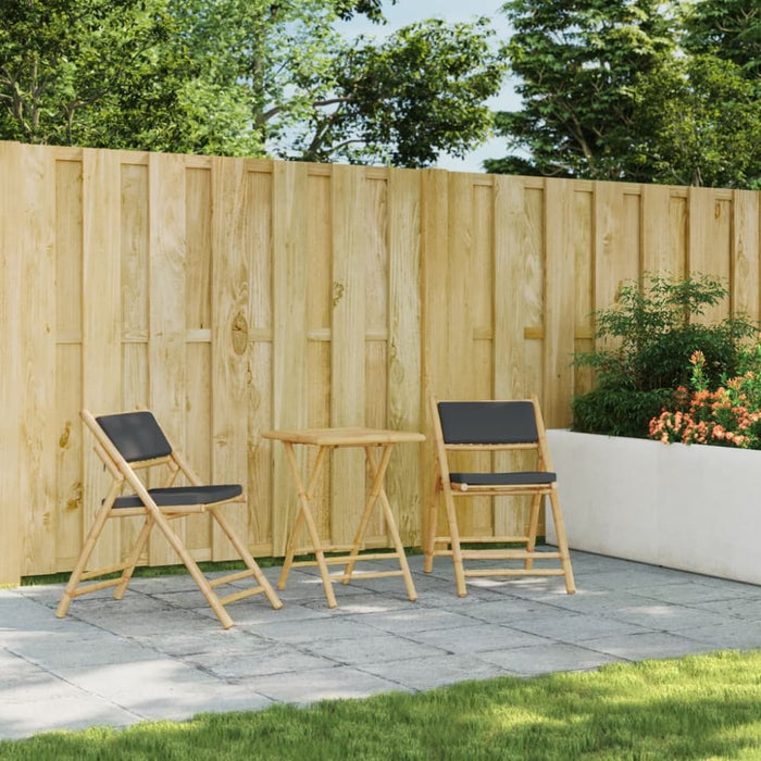 Folding Garden Table 55x55x75 Cm Bamboo Tlpnin