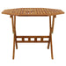 Folding Garden Table 90x75 Cm Solid Wood Acacia Toklix