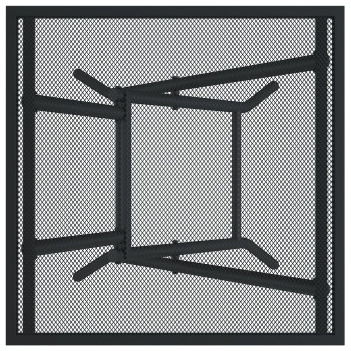 Folding Garden Table Anthracite 50x50x72 Cm Steel Mesh