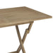 Folding Garden Table Grey 120x70x75 Cm Solid Wood Teak