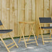 Folding Garden Table ø55x75 Cm Bamboo Tlpnno